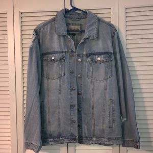 Women’s distressed jean jacket